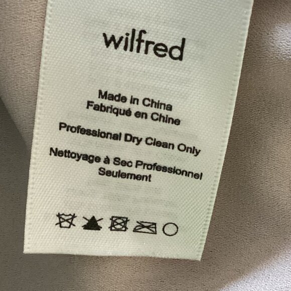 Wilfred Women's Black Lace Sleeveless Mini Sheath Dress Size XXS Silk Trim - Picture 7 of 8